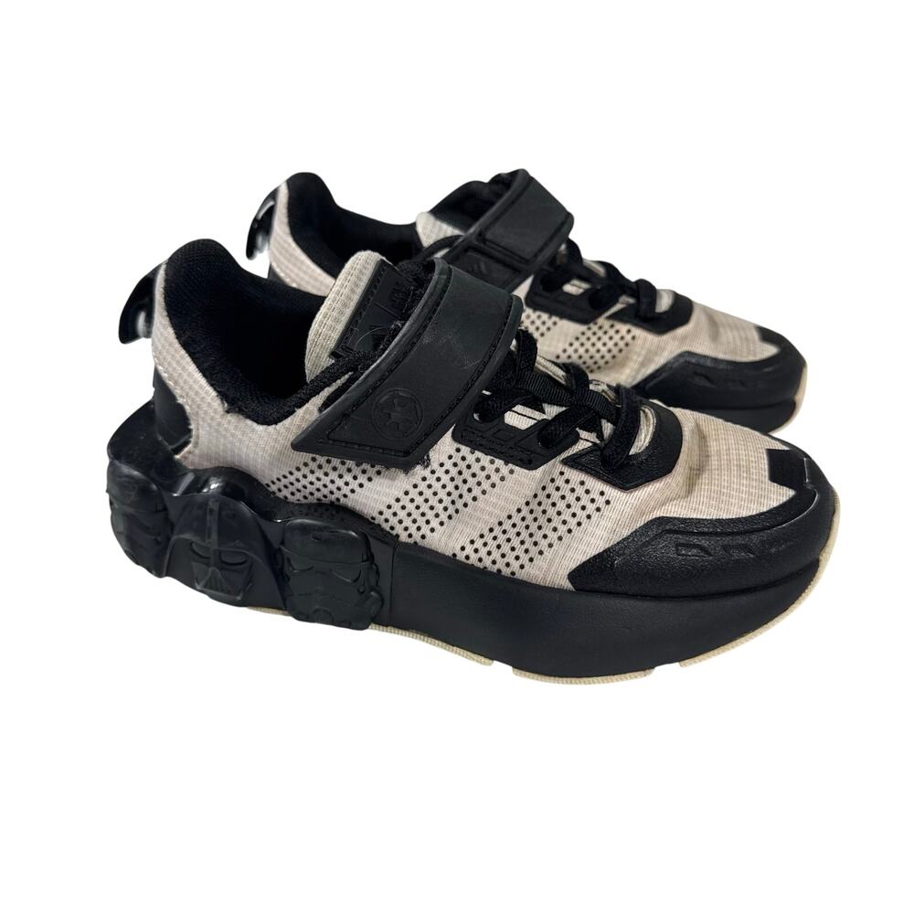 Adidas Black Star Wars Runner Sneakers Toddler Size 12 Kids Shoes - Picture 3 of 7